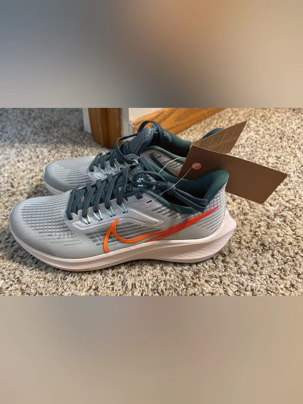 Nike Kids Blue and Orange Sneakers